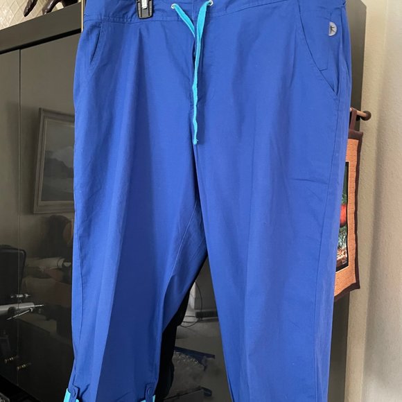 NWT Royal Blue Danskin Capri Pants-Large 12-14 - Picture 4 of 6